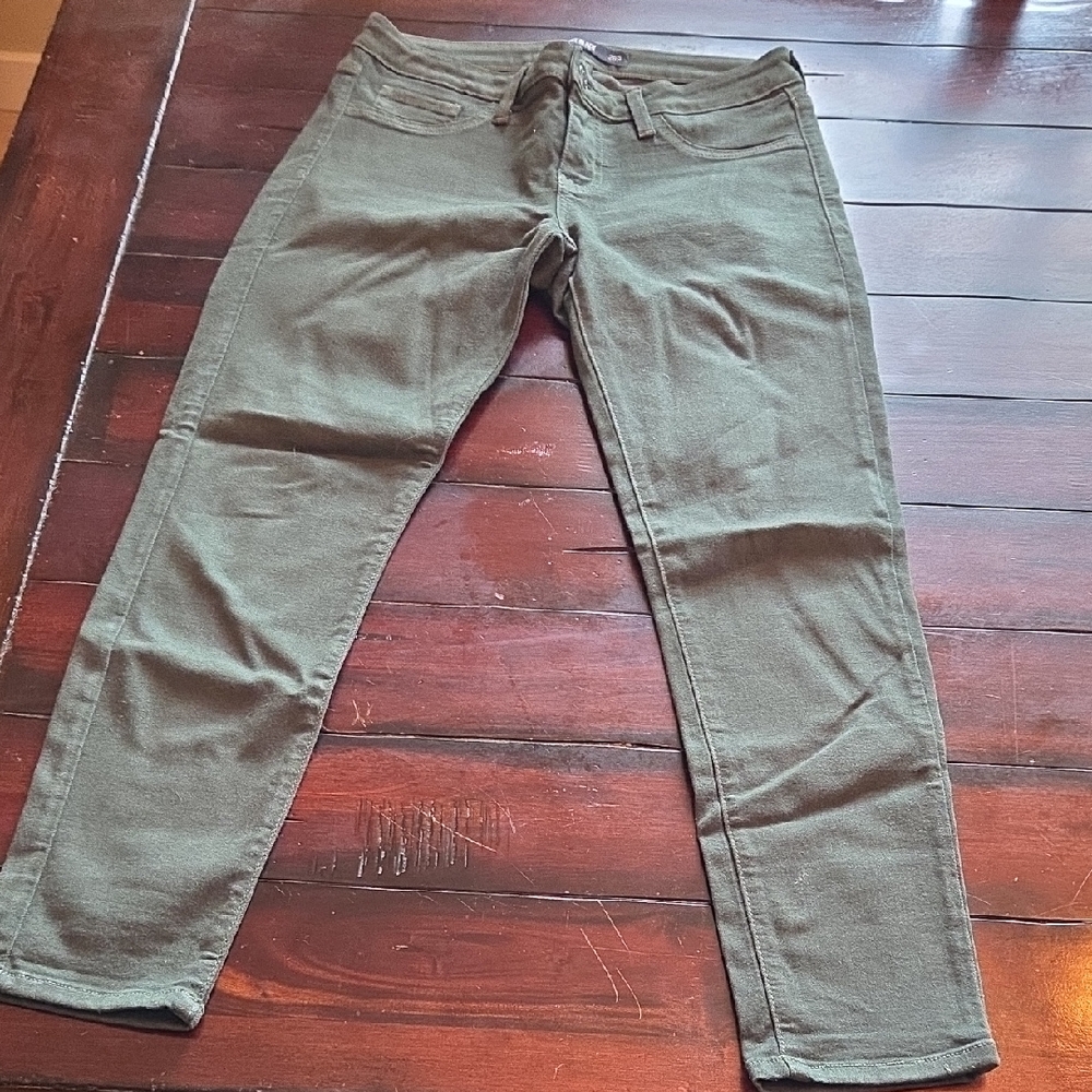 Just Black Forest Green Skunny Jeans